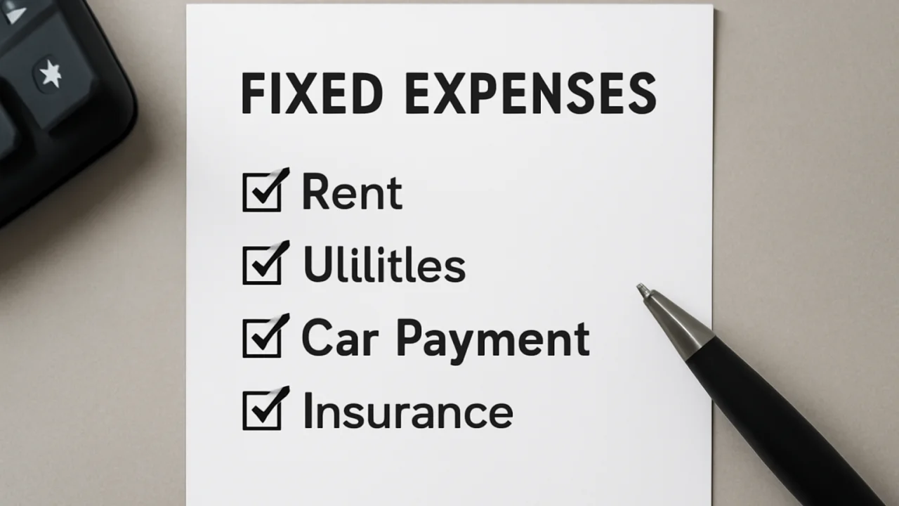 Step 2: List All Fixed Expenses – illustrative image