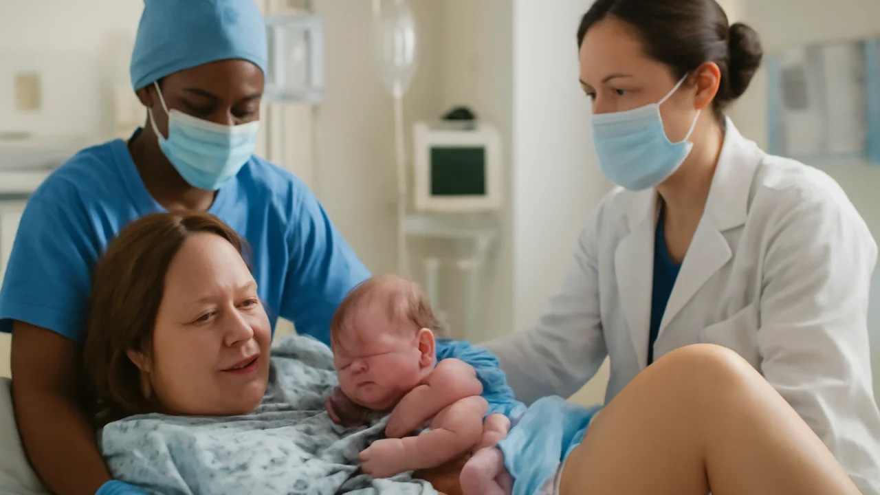 Childbirth: Safe Delivery and Postpartum Care – illustrative image