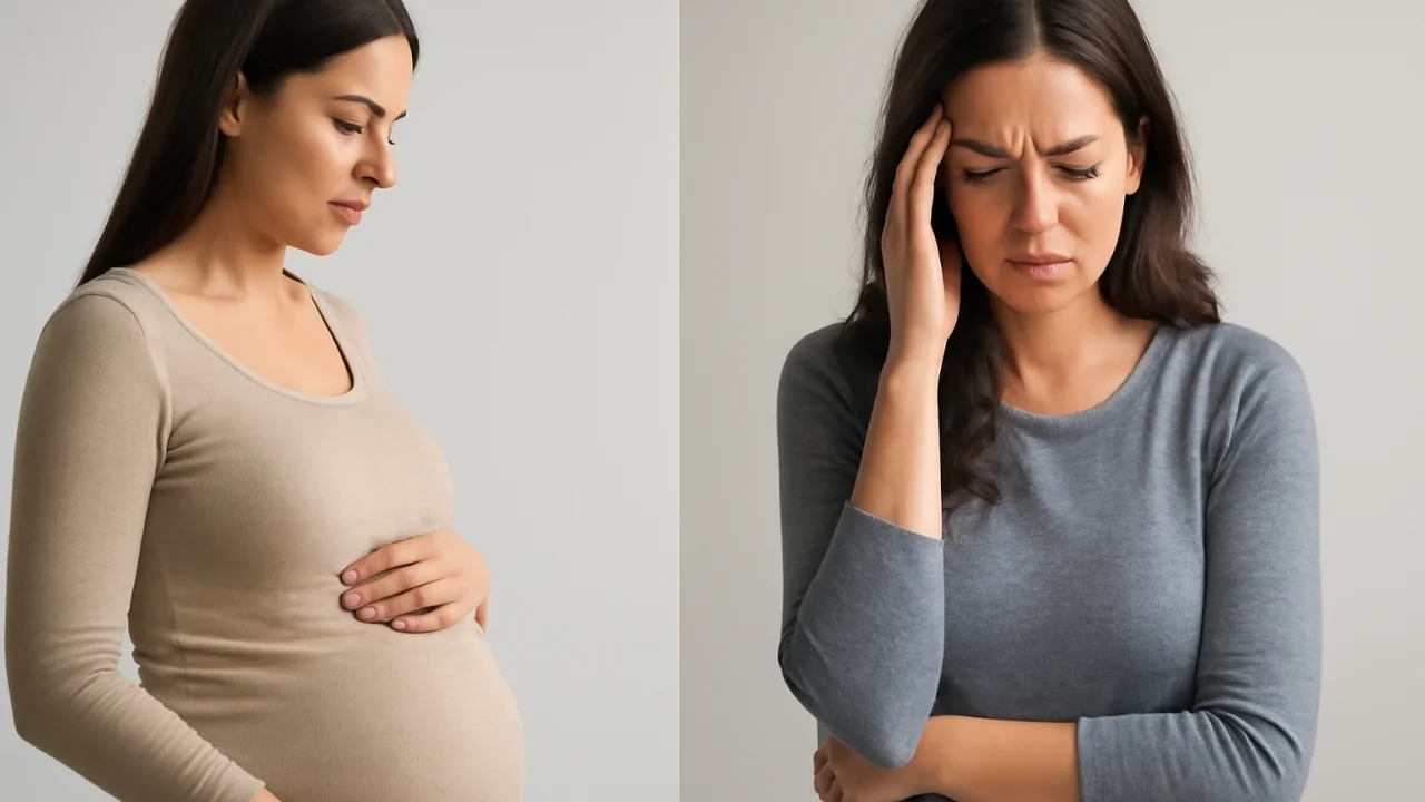 Side-by-Side Comparison: Early Pregnancy vs PMS – illustrative image