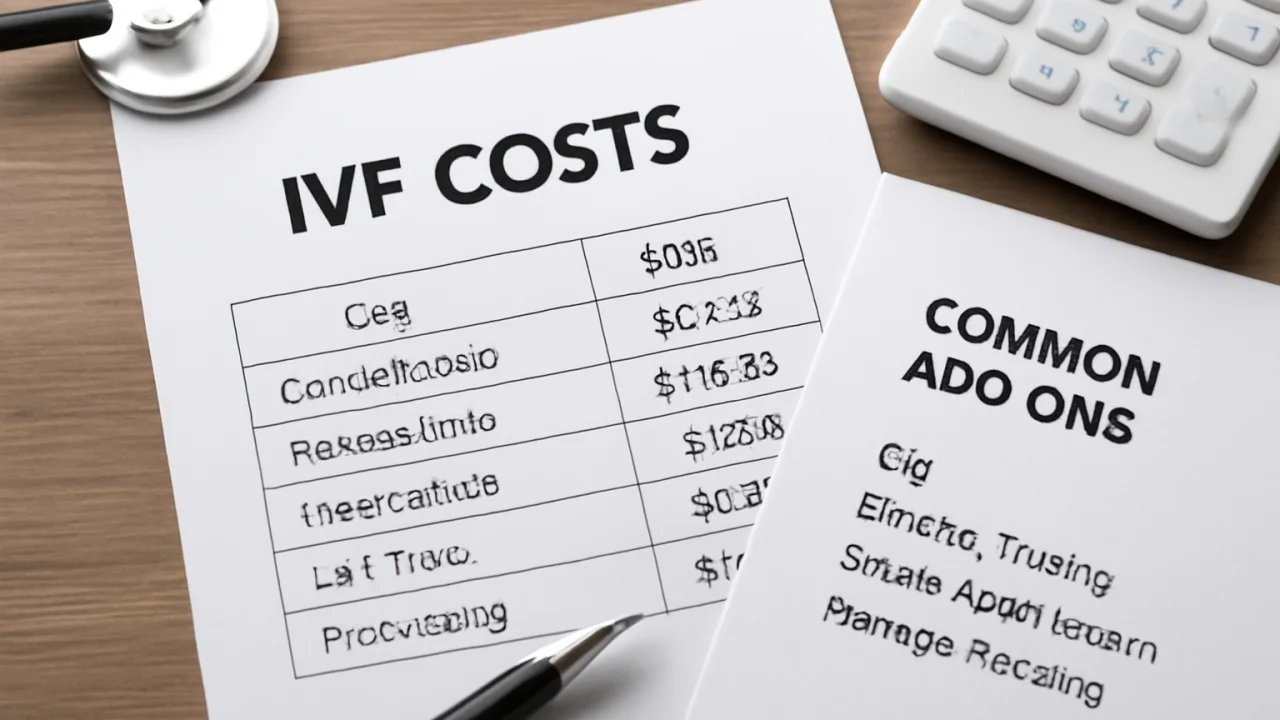 Additional IVF Costs and Common Add-Ons – illustrative image