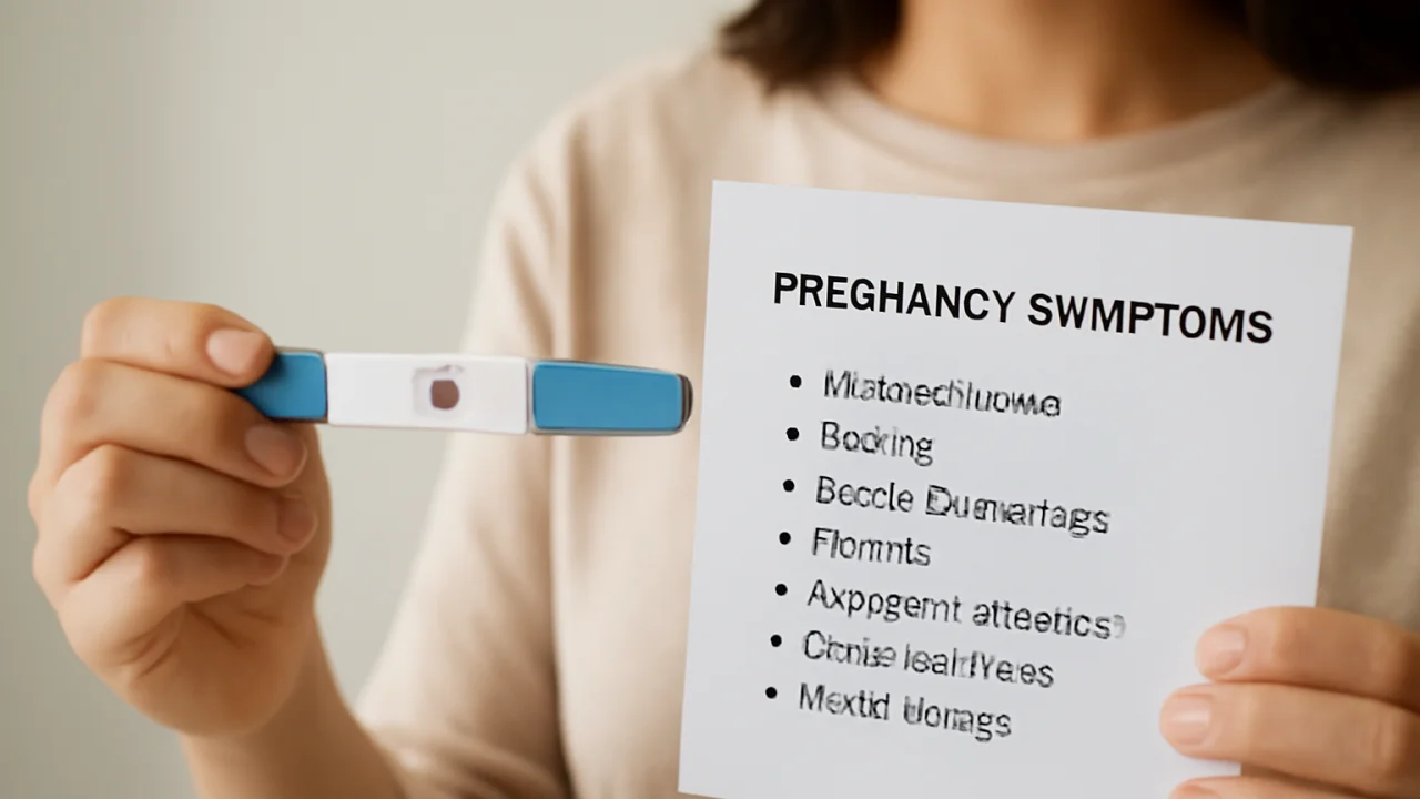 Understanding Pregnancy Symptom Tests – illustrative image