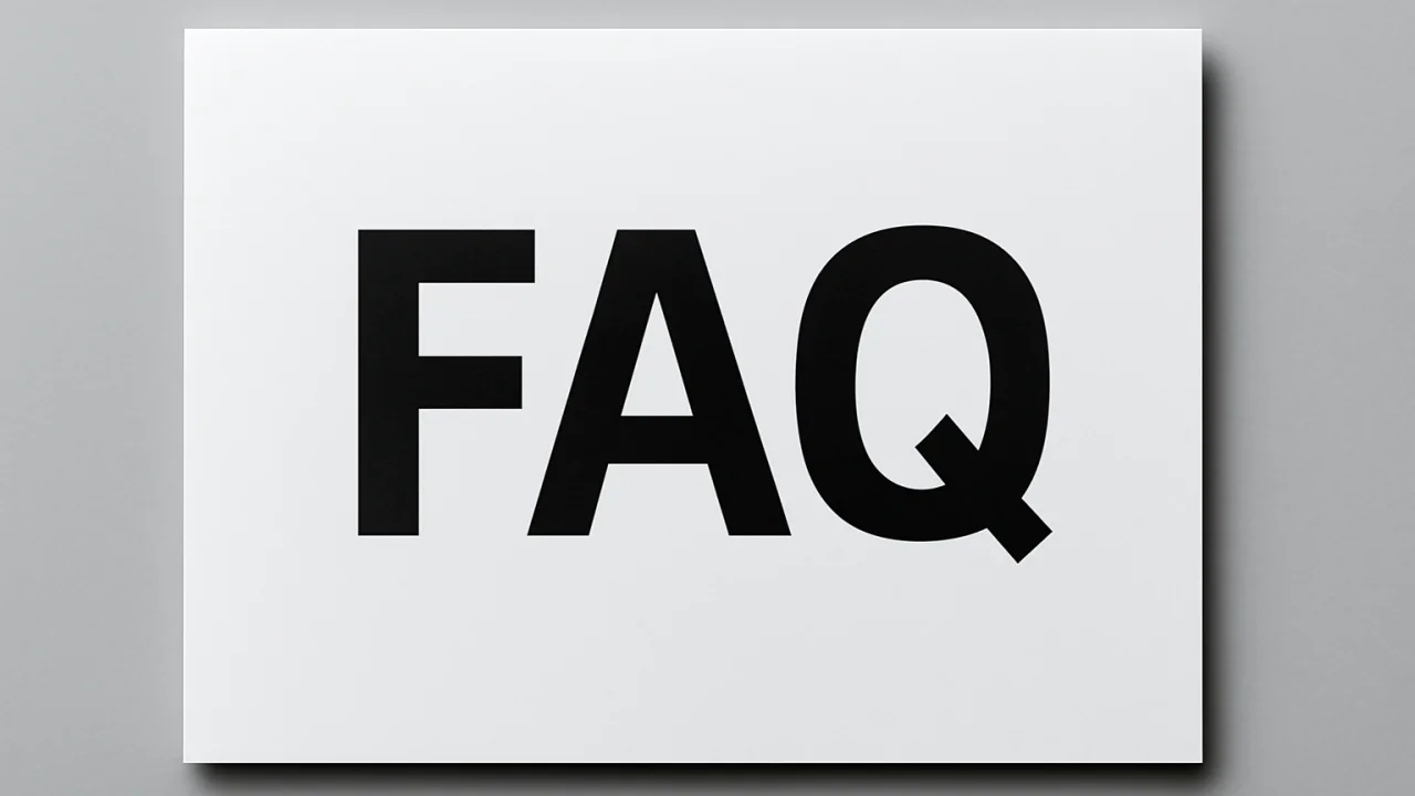 Frequently Asked Questions (FAQ) – illustrative image