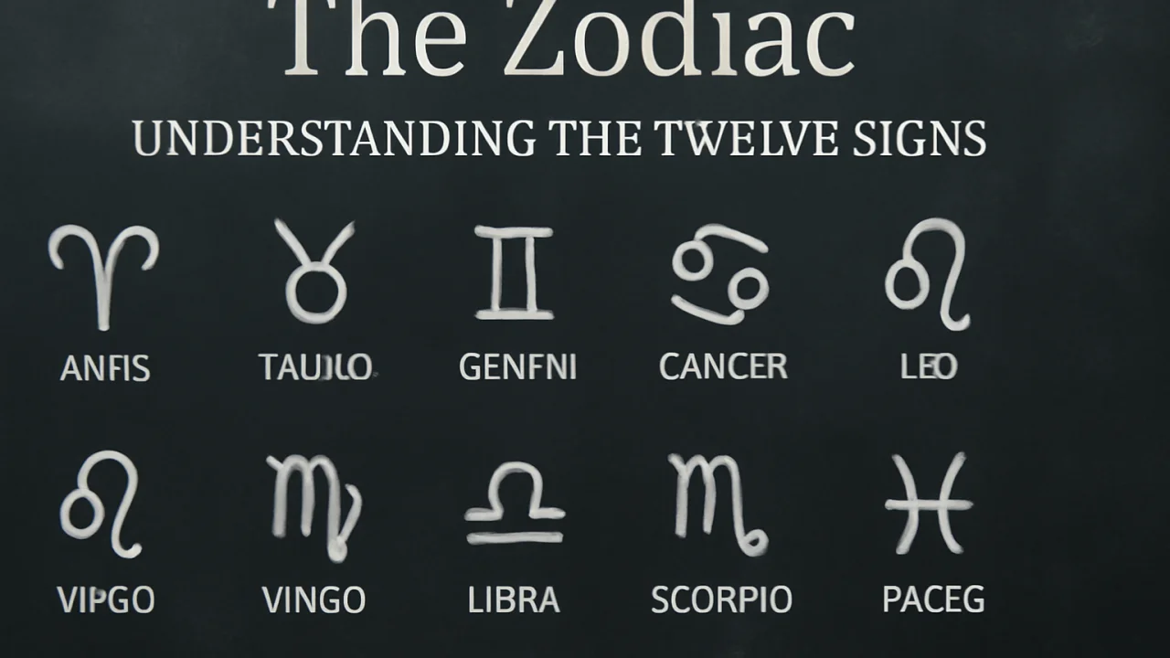 The Zodiac: Understanding the Twelve Signs – illustrative image