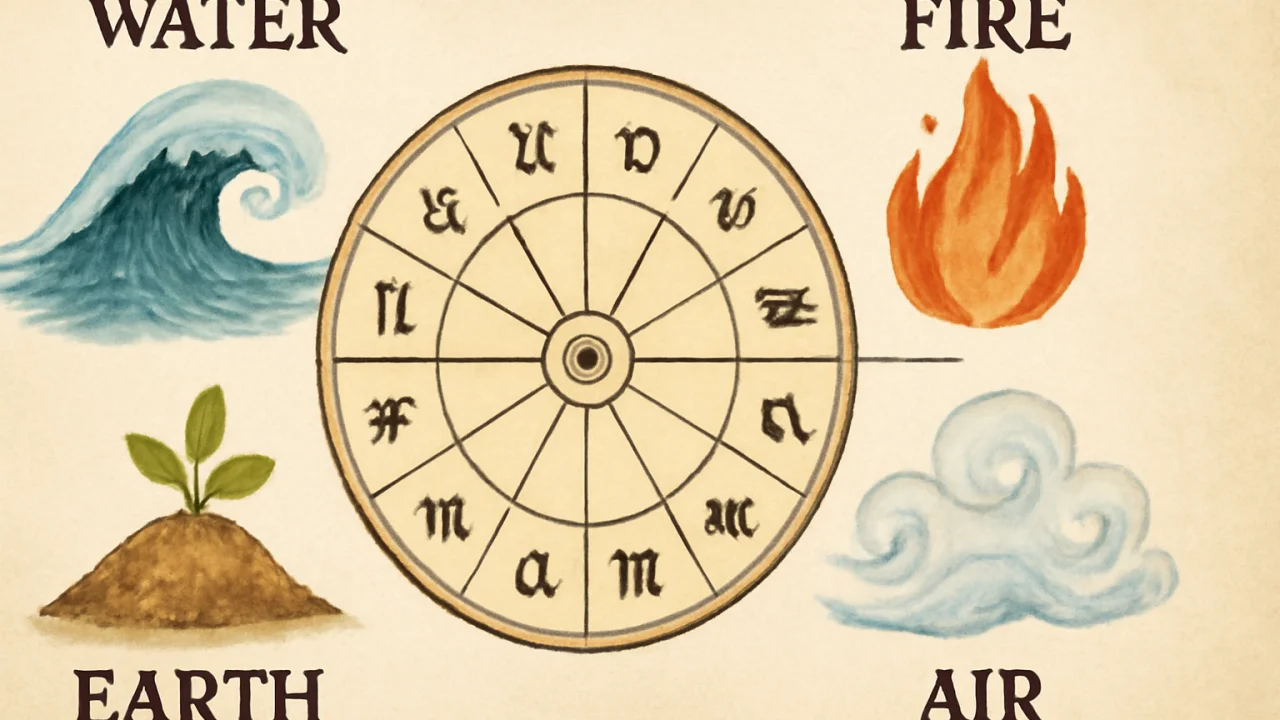 The Elements and Modalities: Decoding Zodiac Energy – illustrative image