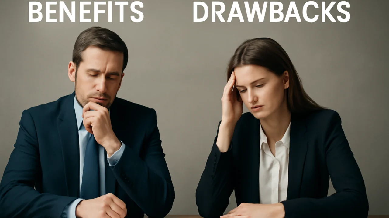 Benefits and Drawbacks – illustrative image