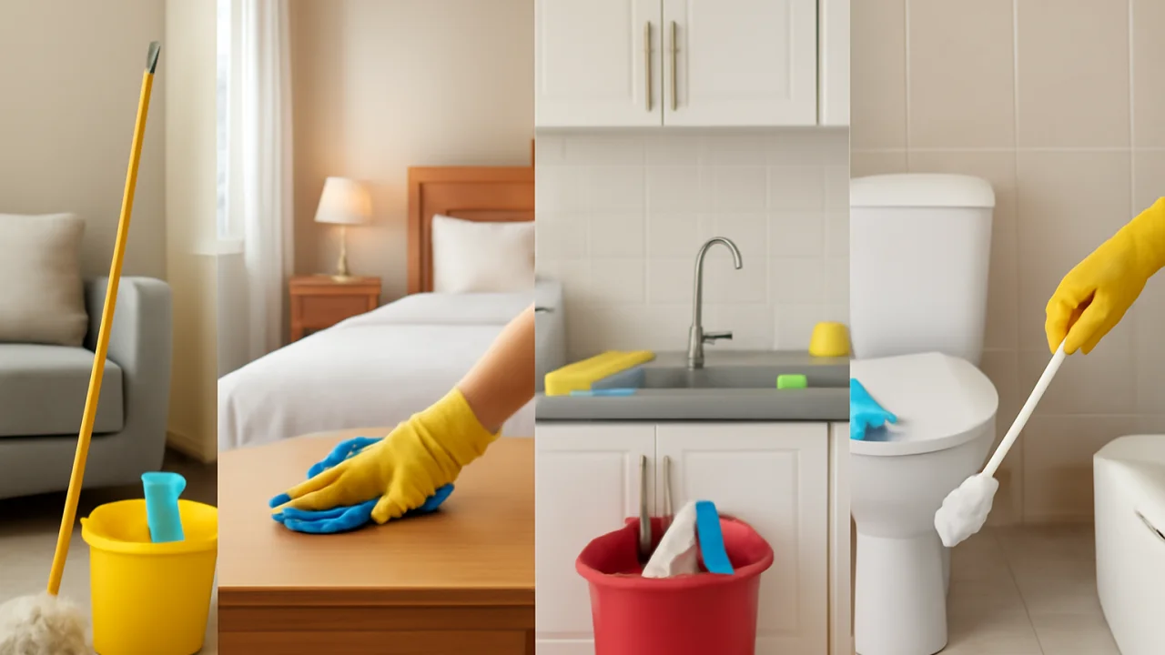 Room-by-Room Cleaning Tips – illustrative image